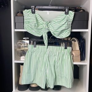 Two piece short set